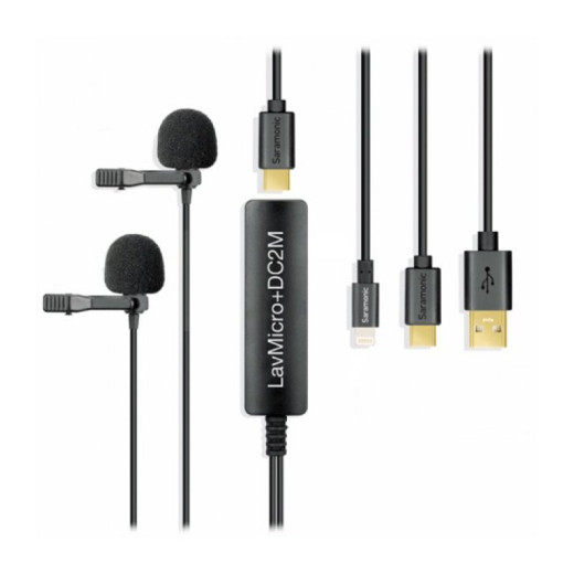 Saramonic LavMicro+DC2M микрофоны для радиосистем петличные
