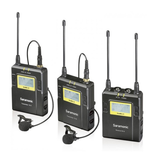Saramonic UwMic9 (приёмник + 2 передатчика) радиосистема петличная