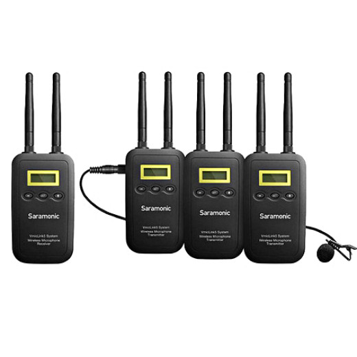 Saramonic VmicLink5 RX+TX+TX+TX радиосистема петличная