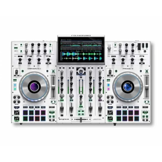 Контроллер и интерфейс Denon DJ Prime 4+ White