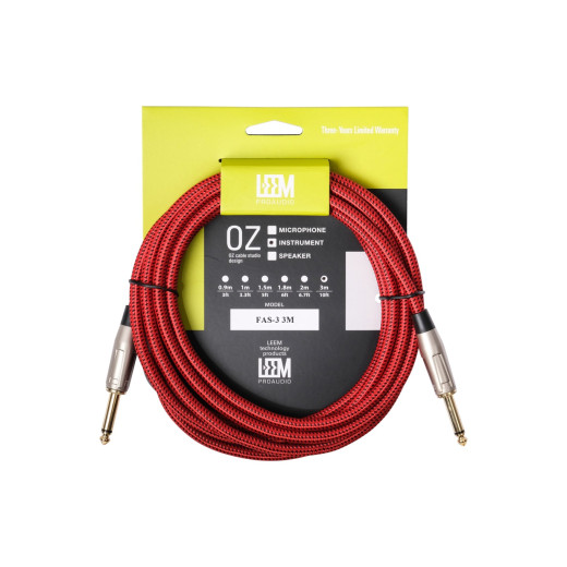 Шнур Jack-Jack Leem FAS-3(RD/BK)