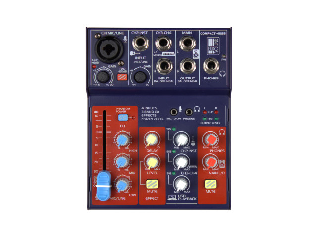 🎛 Евросаунд Compact 4USB — компактный микшер, который решает всё