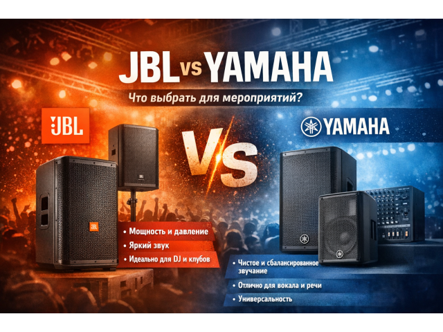 🔥 JBL vs Yamaha — что выбрать для мероприятий?