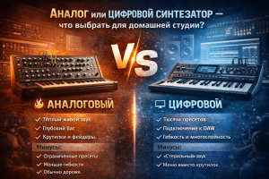 🎹 Аналог или цифровой синтезатор — что выбрать для домашней студии?