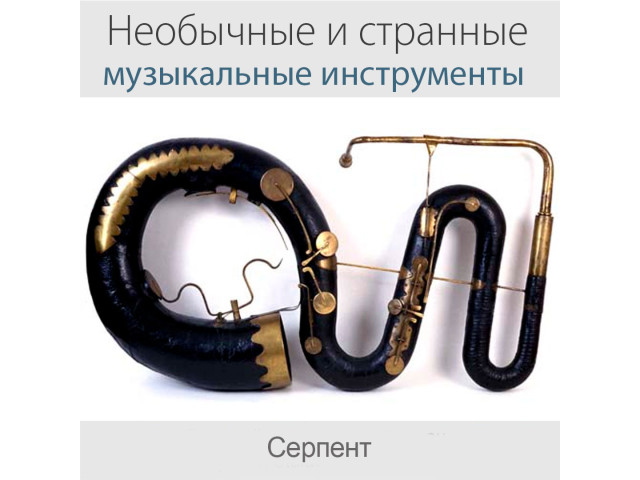 Необычные и странные музыкальные инструменты - Серпент.