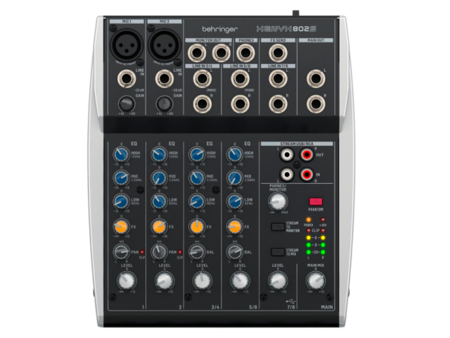BEHRINGER XENYX 802S - компактный на 8 входов микшер