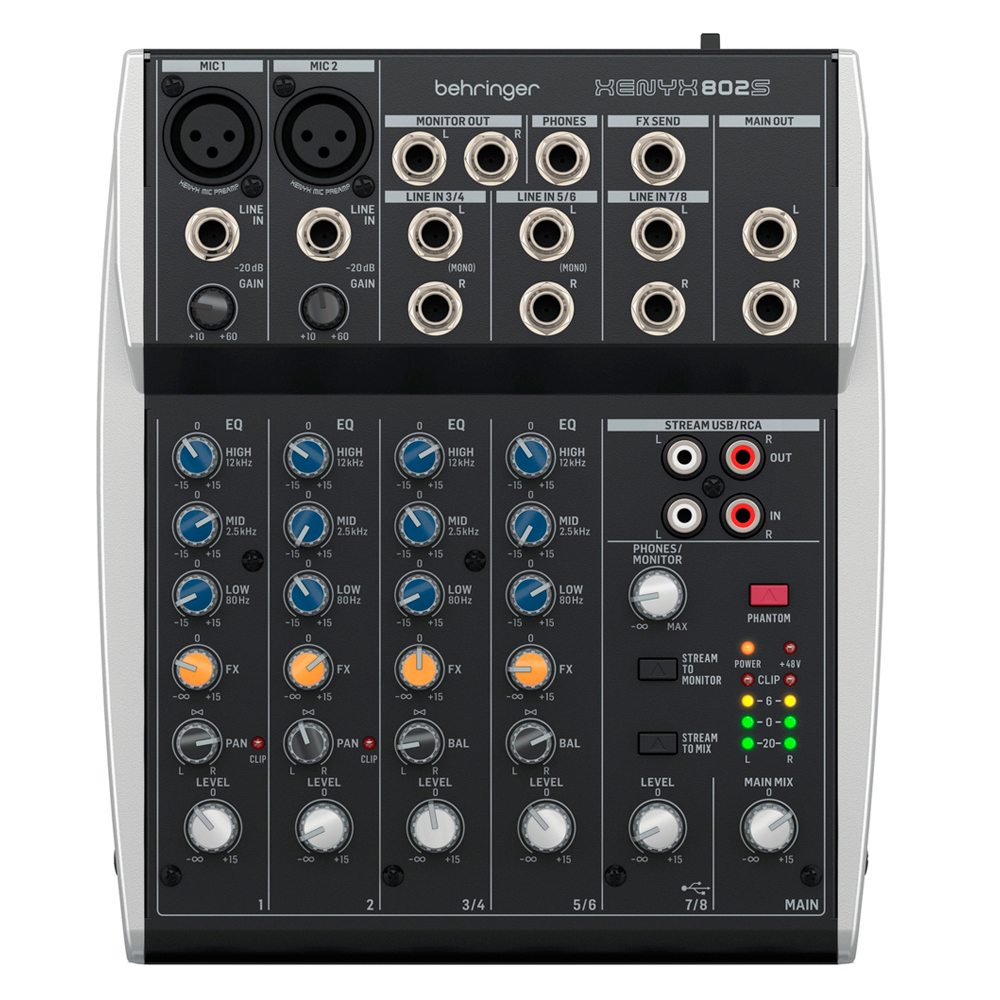 BEHRINGER XENYX 802S - Купить микшерный пульт Беринджер XENYX 802 S