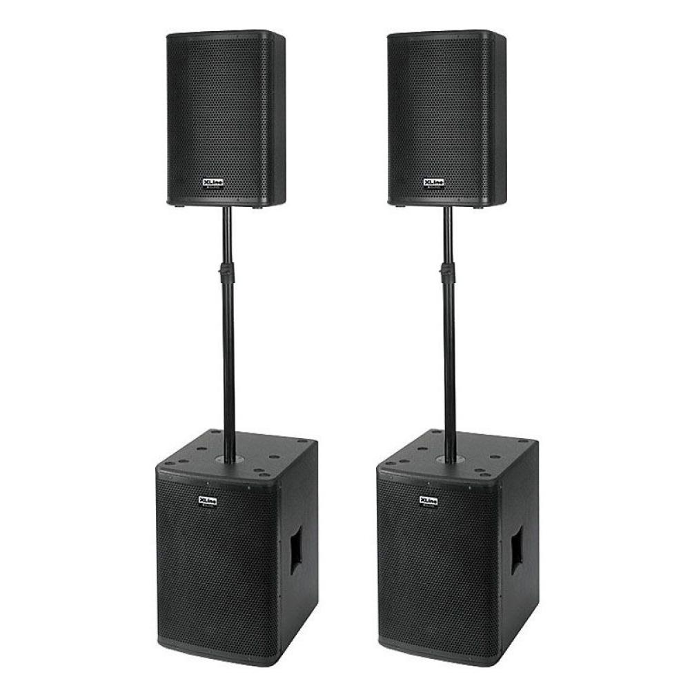 Xline. Акустическая система XLINE Sha-15a. XLINE Alive 2000. Звуковой комплект XLINE pra-12 Set. Усилительный комплект 2*250 Вт (усилитель + 2 акустические системы).