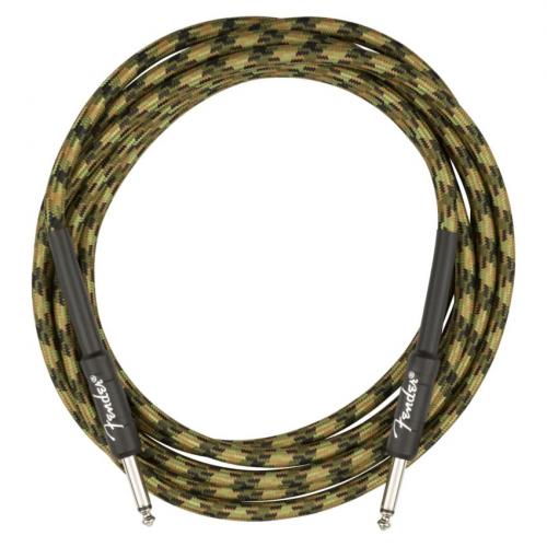 FENDER Professional Series Instrument Cable Straight/Straight 10' Woodland Camo