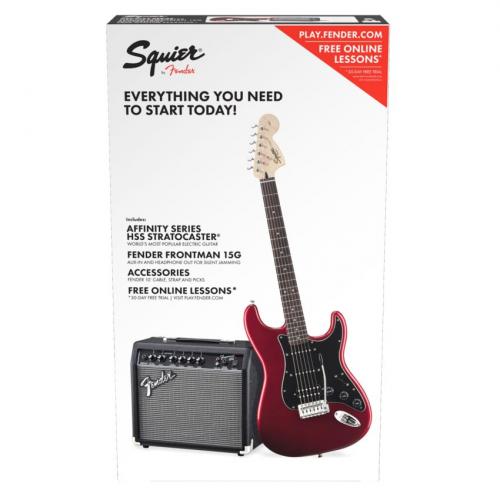 FENDER Squier Affinity Series Stratocaster HSS Pack, Laurel Fingerboard, Candy Apple Red